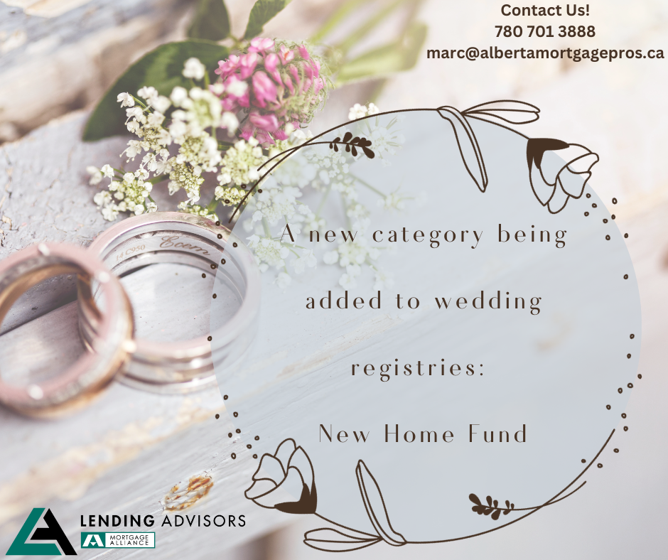 A new category being added to wedding registries: New Home Fund